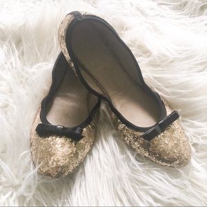 Gold glitter Dorothy shoes